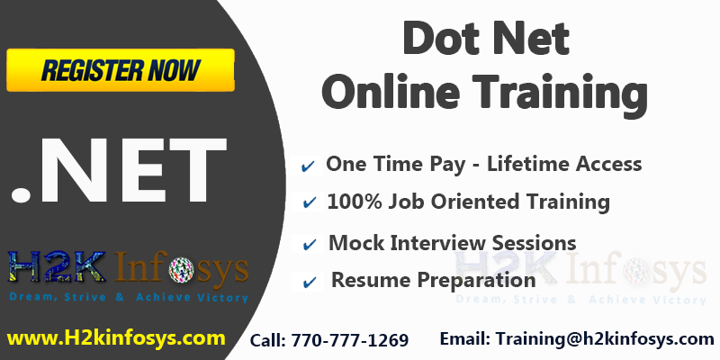 .Net Online Training and Job Placement Assistance
