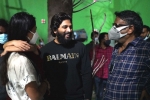 Allu Arha, Shaakuntalam, allu arjun pays a surprise visit for his daughter, Gunasekhar