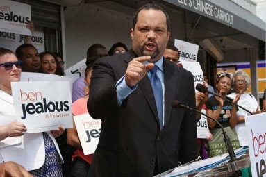 Bernie Sanders Joins Candidate Ben Jealous To Help Campaigning Maryland Voters