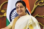sushma swaraj france, france foreign minister eam swaraj, eam sushma swaraj speaks with french foreign minister after azhar s asset freeze, Azhar
