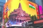 temple, Lord Ram, why is a giant lord ram deity appearing on times square and why is it controversial, Times square