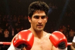 Indian boxer vijender singh, Indian boxer vijender singh, indian boxing ace vijender singh looks forward to his first pro fight in usa, Professional bout