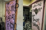 vandals., Restaurant, indian restaurant vandalized in new mexico hate messages like go back scribbled on walls, Despicable me 2