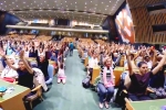 UN general assembly, international yoga day 2018 theme, international day of yoga 2019 indoor yoga session held at un general assembly, International yoga day
