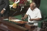 Karnataka, Karnataka, karnataka floor test update congress leader k r ramesh kumar elected as speaker, Trust vote