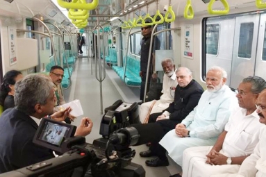 Prime Minister Narendra Modi inaugurates Kochi Metr