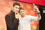 mahesh babu wax statue in amb cinemas, mahesh babu wax statue in amb cinemas, mahesh babu s wax statue for madame tussauds unveiled at hyderabad s amb cinemas, Madame tussauds