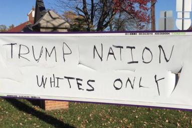 Maryland Church Vandalized with Pro-Trump Racist Message!