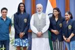 Dipa Karmakar, P.V. Sindhu, modi hosts national sports awardees invites ideas to improve sports, Khel ratna