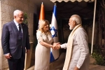 Israel, Prime Minister Narendra Modi, modi received by netanyahu in israel, Israeli premier benjamin netanyahu