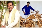 birthday, Chiranjeevi, mohan babu gifts chiranjeevi a customized wooden bike on his birthday, Samantha akkineni
