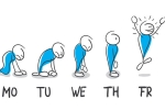 Monday blues, Monday blues, kick off your monday blues, Happy days