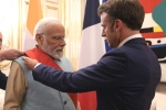 Narendra Modi France honour, Narendra Modi updates, narendra modi awarded france s highest honour, Modi in france