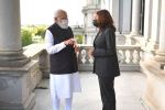 Narendra Modi USA trip, Narendra Modi USA trip, narendra modi s special gift to kamala harris, Indian americans