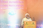 modi kumbh of democracy, modi at global participation, pm modi addresses kumbh global participation event, Indian parliament