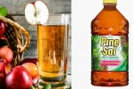 Pine Sol, school, preschoolers served with cleaning liquid to drink instead of apple juice, School children