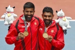 Men's Doubles, medal, asian games 2018 rohan bopanna divij sharan clinch men s doubles gold in tennis, Rohan bopanna