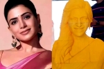 Samantha breaking news, Samantha latest, samantha gets a temple from her fan, Hansika