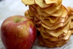 apple recipes, snacks, spicy apple chips recipe, High tea