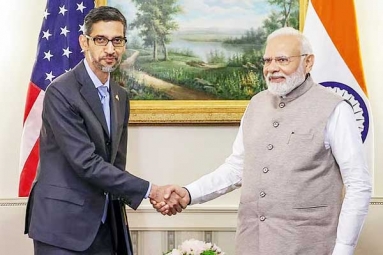 Sundar Pichai Briefs Modi about Google Investments