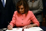 Senate, impeachment, house delivers trump impeachment articles to senate, Nancy pelosi