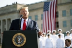 trump at Pentagon 9/11 remembrance ceremony, Afghanistan, trump vows to hit afghanistan s taliban harder than ever, Terrorist attack