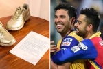 Virat Kohli news, Yuvraj Singh news, virat kohli thanks yuvraj singh for his gesture, Boots