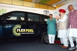Toyota Mirai FCEV, hydrogen electric vehicle, world s first flex fuel ethanol powered car launched in india, Mu variant
