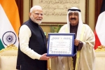 Order of Mubarak Al Kabeer, Narendra Modi latest honour, narendra modi gets kuwait s highest honour, Narendra modi in kuwait